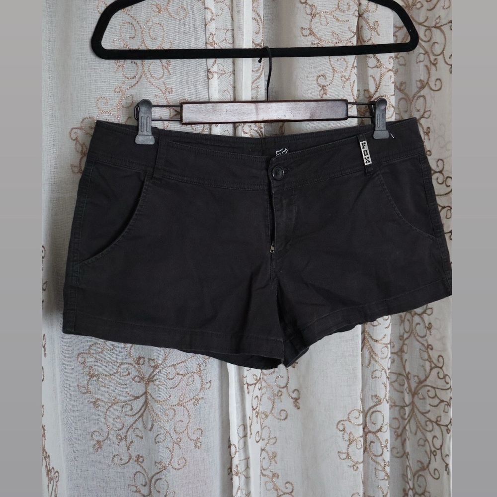 Fox Black Jean Shorts Slim Fit Casual